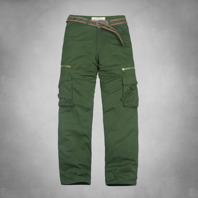 Abercrombie Fitch Hombres Chinos Pantalones Con Cinturón AF7424